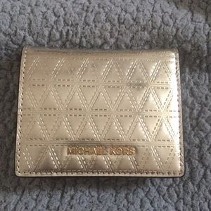 Michael Kors metallic wallet